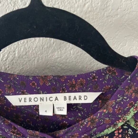 Veronica Beard Xanita Printed Long Sleeve Shift Dress - Picture 5 of 7